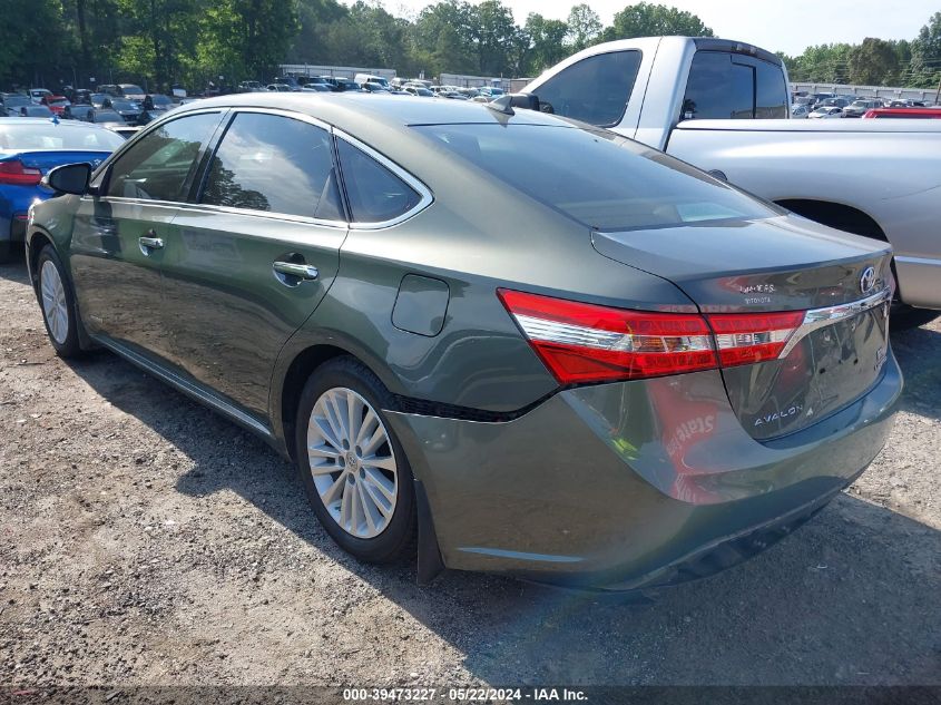 2013 Toyota Avalon Hybrid Limited VIN: 4T1BD1EB8DU002117 Lot: 39473227