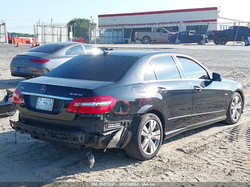 2012 Mercedes-Benz E 350 Bluetec VIN: WDDHF2EB6CA633193 Lot: 39473241