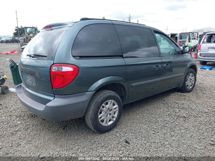 2005 Dodge Caravan Se VIN: 1D4GP25R55B168244 Lot: 39473242