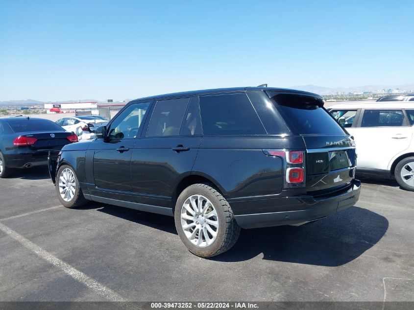 2019 Land Rover Range Rover 3.0L V6 Supercharged Hse VIN: SALGS2SV4KA564785 Lot: 39473252