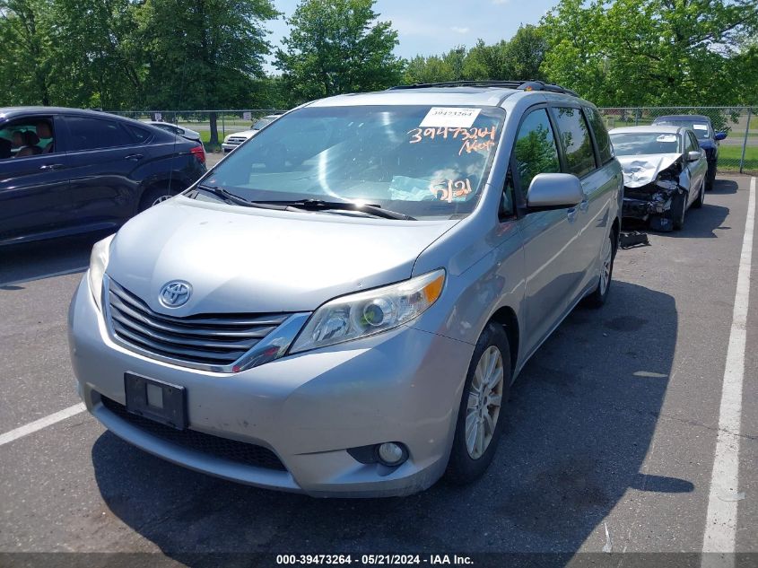 2013 Toyota Sienna Xle 7 Passenger VIN: 5TDDK3DC7DS070826 Lot: 39473264