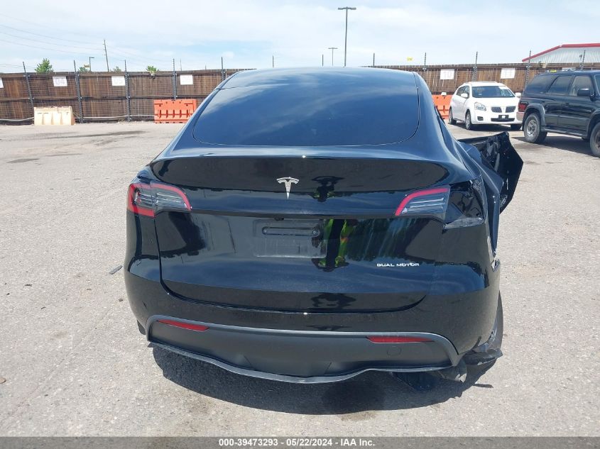 2023 Tesla Model Y Awd/Long Range Dual Motor All-Wheel Drive VIN: 7SAYGDEE1PF902147 Lot: 39473293