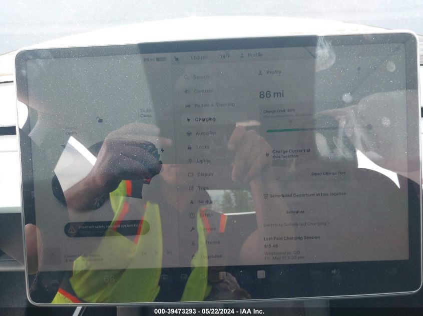 2023 Tesla Model Y Awd/Long Range Dual Motor All-Wheel Drive VIN: 7SAYGDEE1PF902147 Lot: 39473293