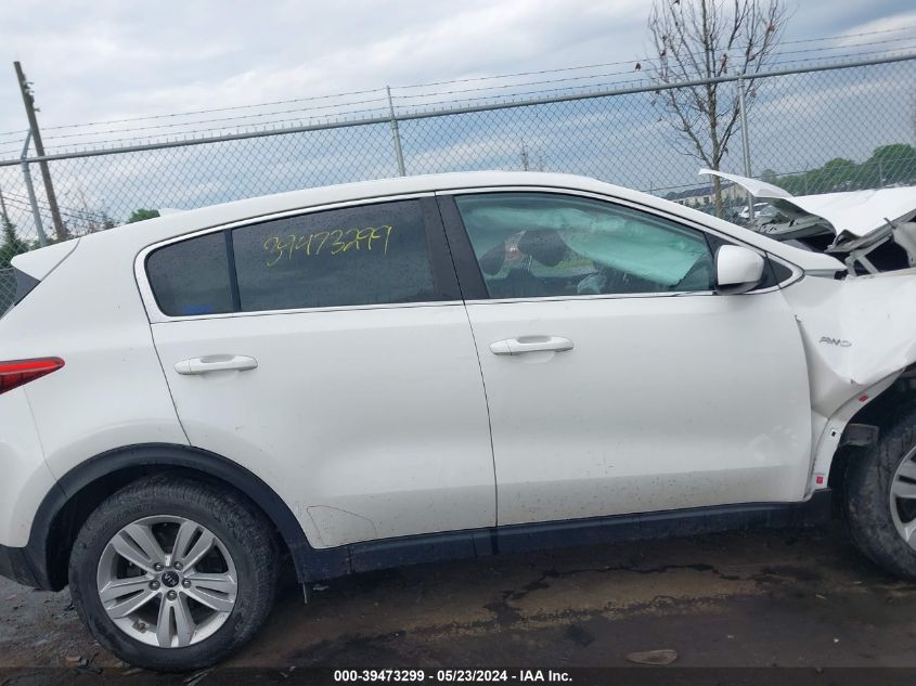 2019 Kia Sportage Lx VIN: KNDPMCAC0K7499857 Lot: 39473299
