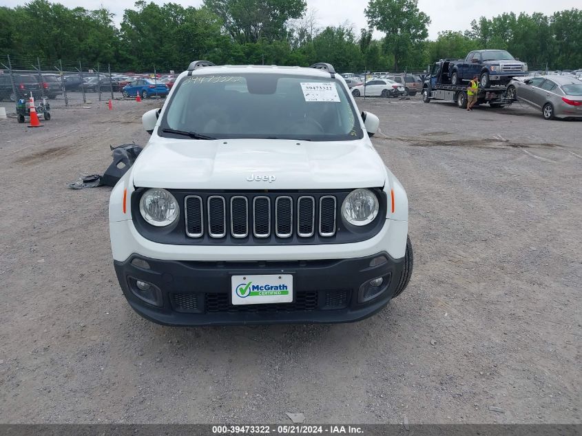 2017 Jeep Renegade Latitude Fwd VIN: ZACCJABB7HPF06171 Lot: 39473322