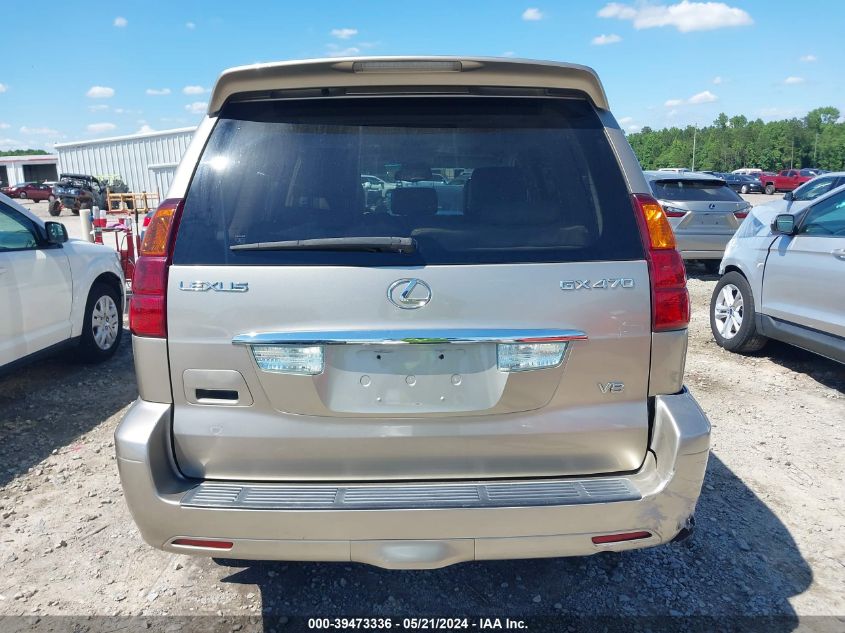 2005 Lexus Gx 470 VIN: JTJBT20X750077753 Lot: 39473336
