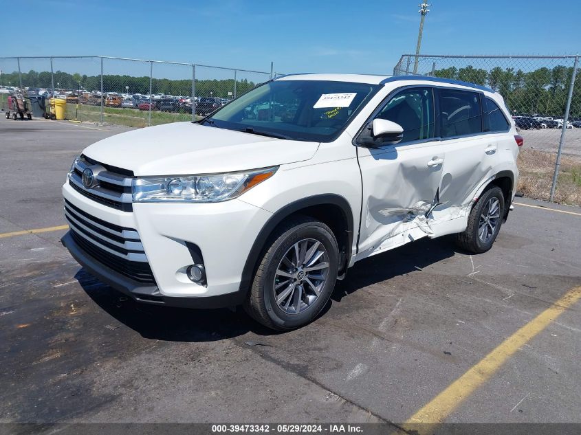 2018 Toyota Highlander Xle VIN: 5TDJZRFH2JS561309 Lot: 39473342