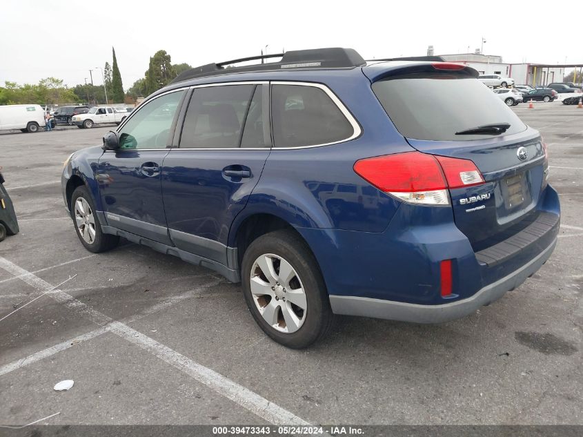 2011 Subaru Outback 2.5I Premium VIN: 4S4BRBCC5B3429910 Lot: 39473343