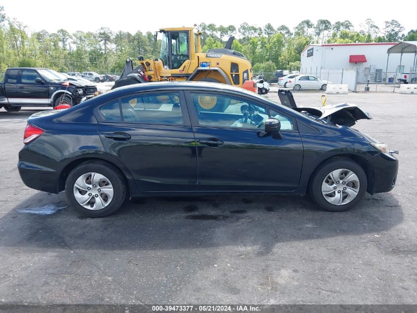 2014 Honda Civic Lx VIN: 2HGFB2F5XEH507351 Lot: 39473377