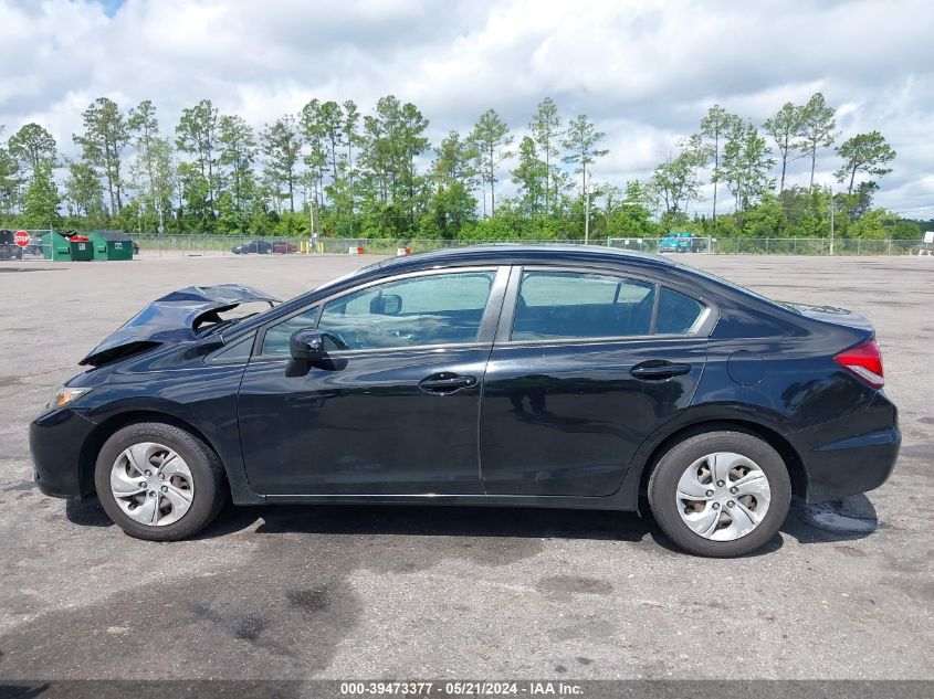 2014 Honda Civic Lx VIN: 2HGFB2F5XEH507351 Lot: 39473377