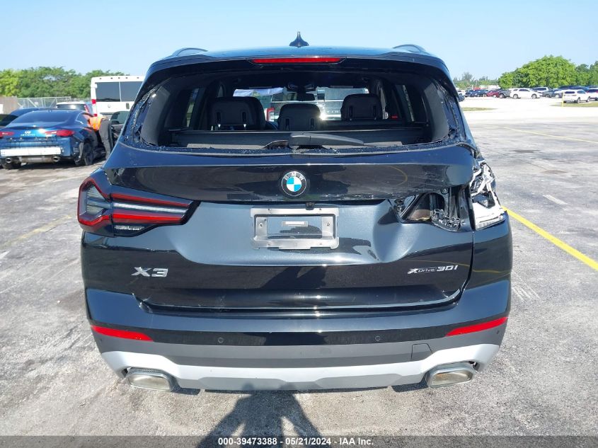 2023 BMW X3 xDrive30I VIN: 5UX53DP00P9S09382 Lot: 39473388