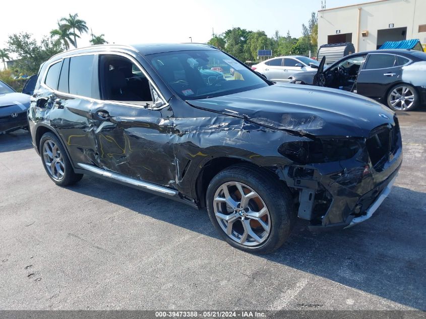 2023 BMW X3 xDrive30I VIN: 5UX53DP00P9S09382 Lot: 39473388