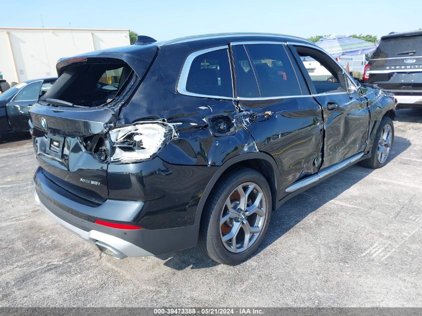 2023 BMW X3 xDrive30I VIN: 5UX53DP00P9S09382 Lot: 39473388