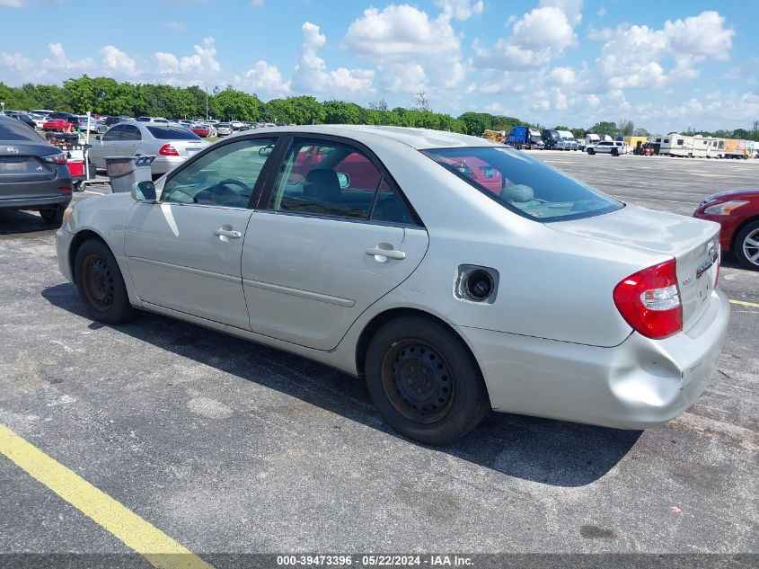 2002 Toyota Camry Le VIN: 4T1BE32K32U038906 Lot: 39473396