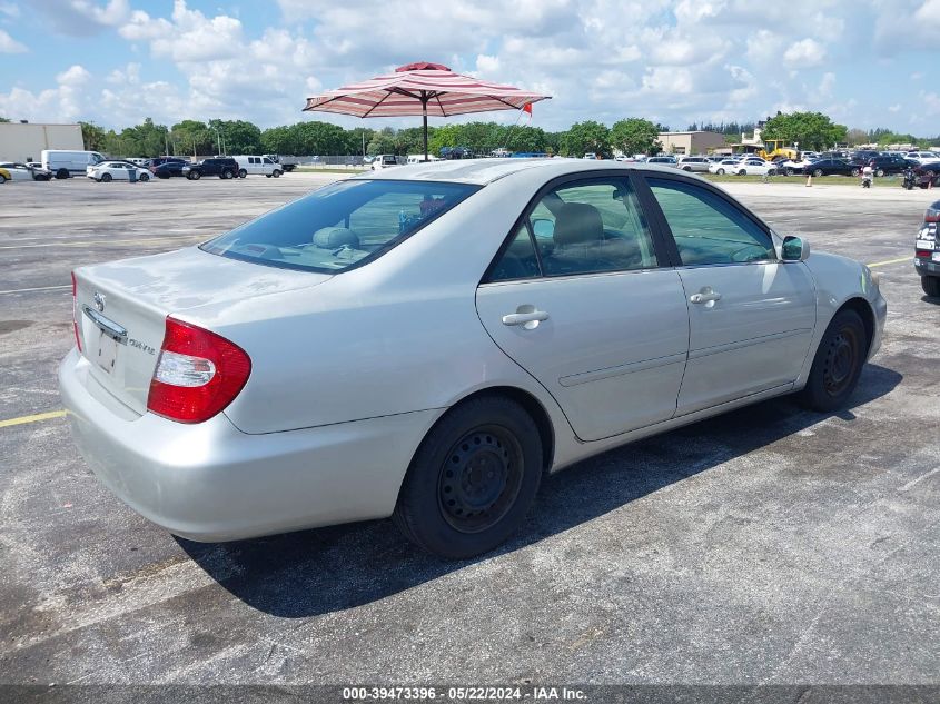 2002 Toyota Camry Le VIN: 4T1BE32K32U038906 Lot: 39473396