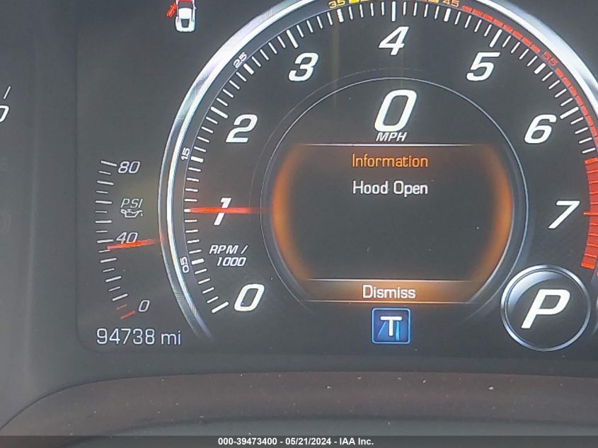 2016 Chevrolet Corvette Stingray 3Lt VIN: 1G1YF3D79G5121853 Lot: 39473400