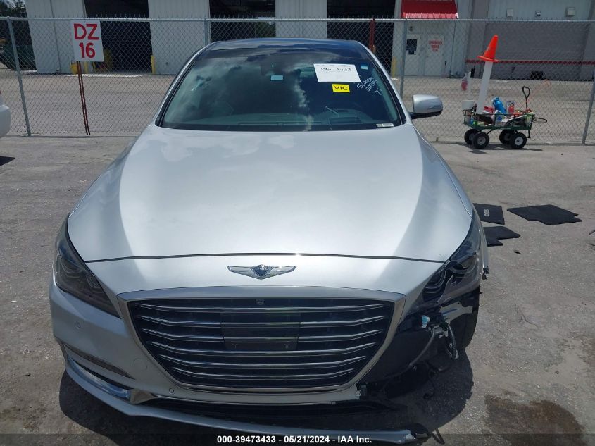 2018 Genesis G80 Premium/Ultimate VIN: KMHGN4JE2JU224491 Lot: 39473433