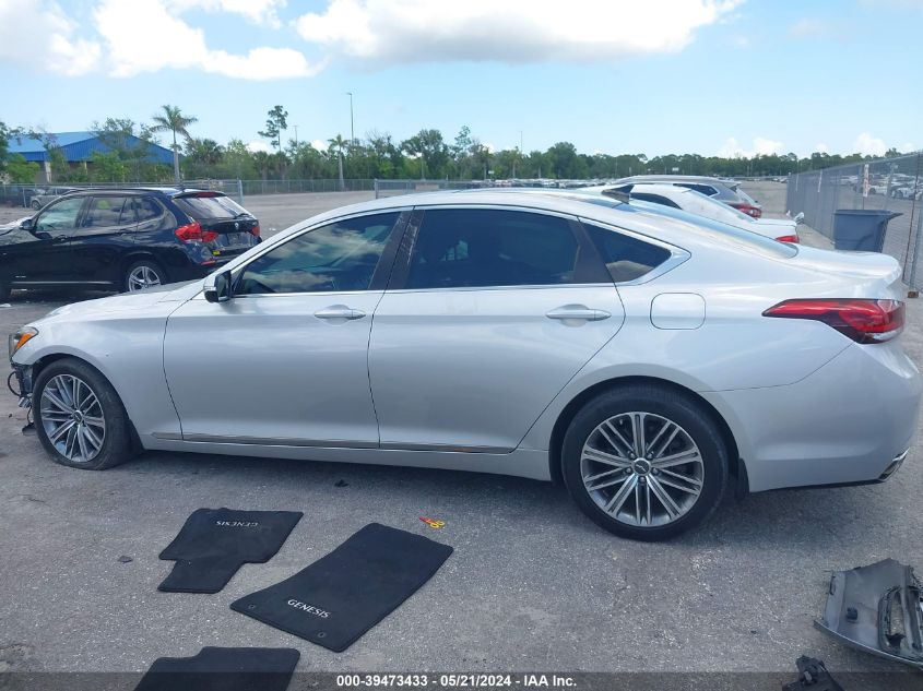 2018 Genesis G80 Premium/Ultimate VIN: KMHGN4JE2JU224491 Lot: 39473433