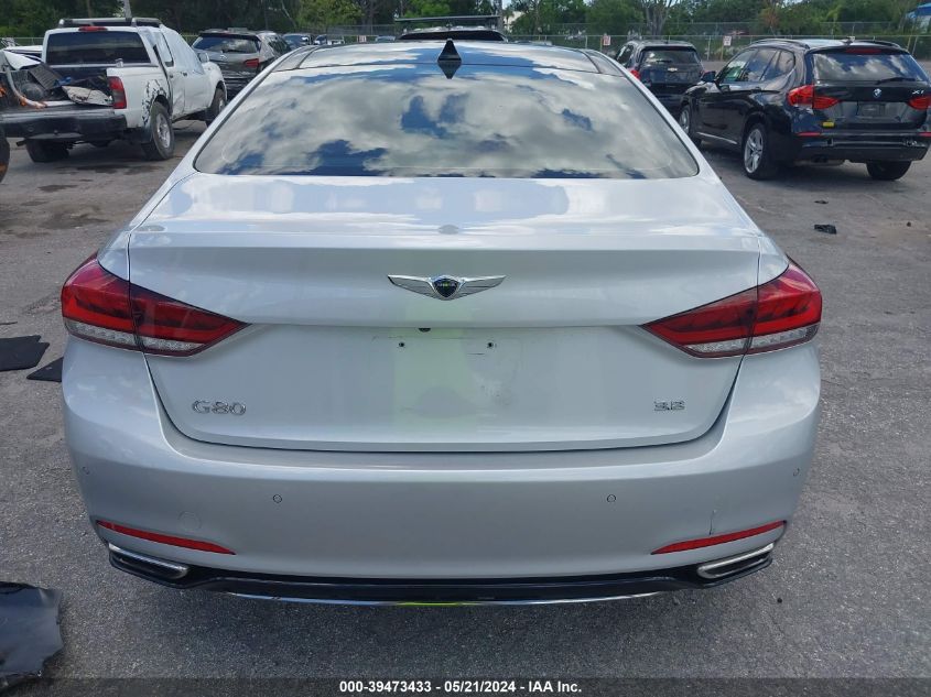 2018 Genesis G80 Premium/Ultimate VIN: KMHGN4JE2JU224491 Lot: 39473433