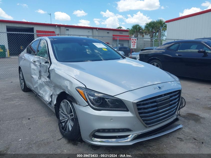 2018 Genesis G80 Premium/Ultimate VIN: KMHGN4JE2JU224491 Lot: 39473433