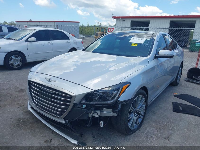 2018 Genesis G80 Premium/Ultimate VIN: KMHGN4JE2JU224491 Lot: 39473433