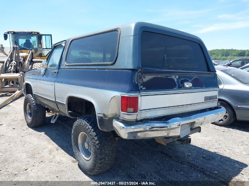 1990 Chevrolet Blazer V10 VIN: 1GNEV18K6LF123281 Lot: 39473437