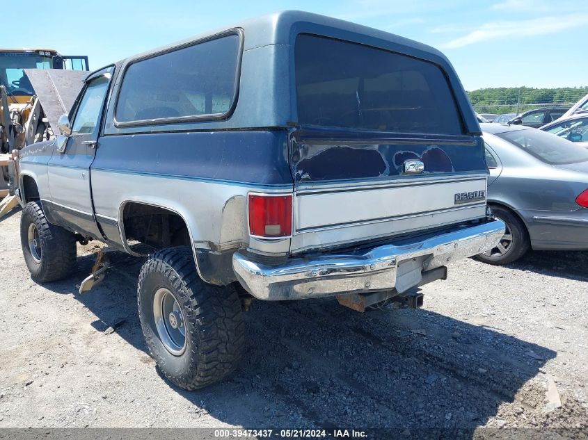 1990 Chevrolet Blazer V10 VIN: 1GNEV18K6LF123281 Lot: 39473437