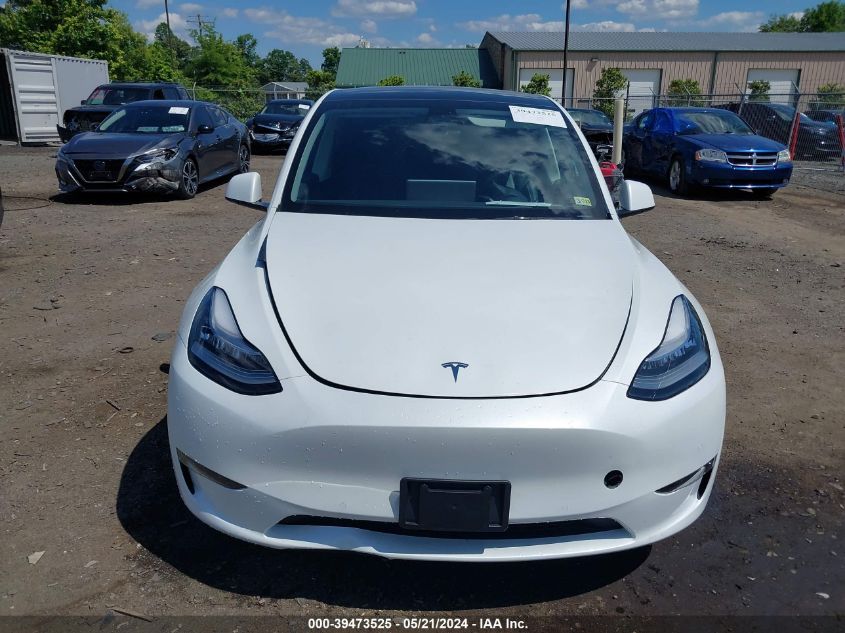 2022 Tesla Model Y Long Range Dual Motor All-Wheel Drive VIN: 7SAYGDEE3NF321360 Lot: 39473525