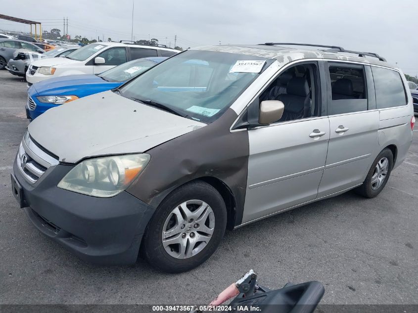 2007 Honda Odyssey Ex-L VIN: 5FNRL38727B136174 Lot: 39473567