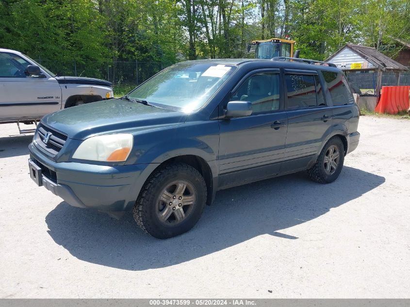 2004 Honda Pilot Ex-L VIN: 2HKYF185X4H603036 Lot: 39473599