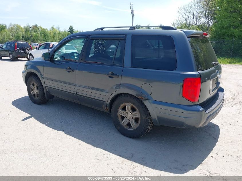 2004 Honda Pilot Ex-L VIN: 2HKYF185X4H603036 Lot: 39473599