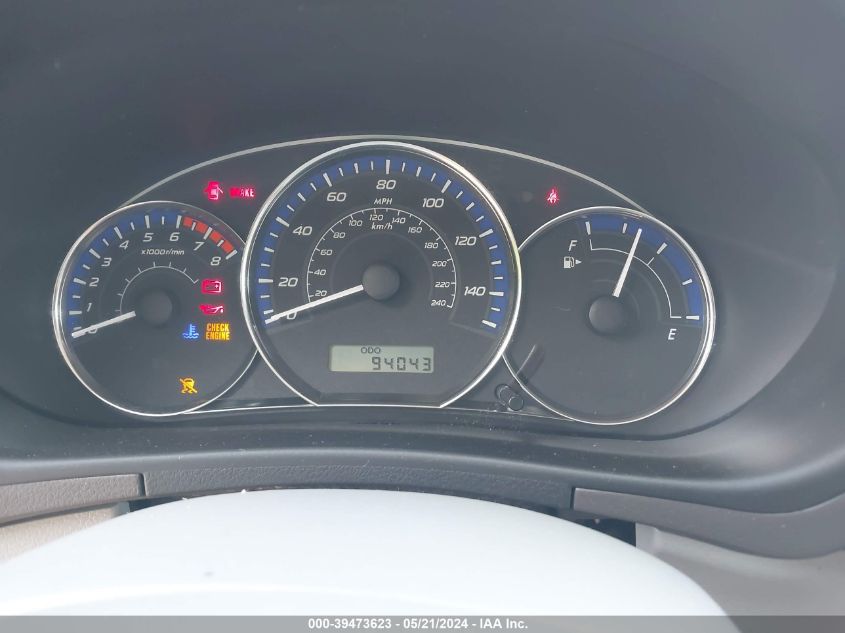 2010 Subaru Forester 2.5X VIN: JF2SH6BC4AG792952 Lot: 39473623