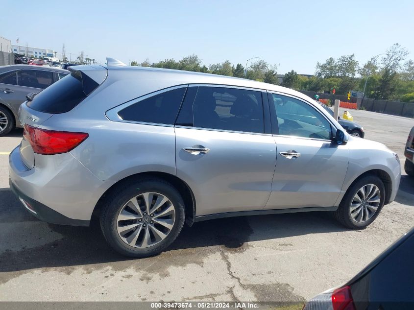 2016 Acura Mdx Technology VIN: 5FRYD3H45GB011277 Lot: 39473674