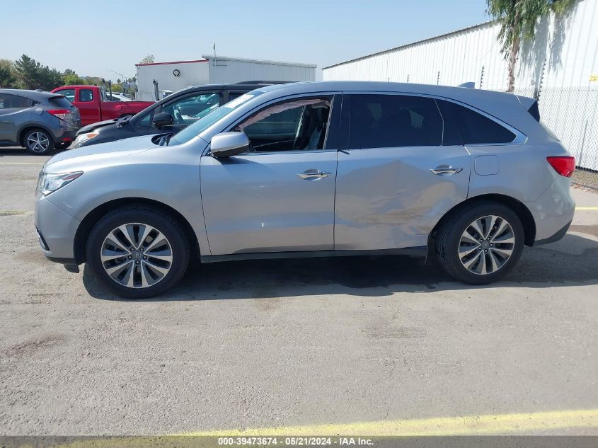 2016 Acura Mdx Technology VIN: 5FRYD3H45GB011277 Lot: 39473674