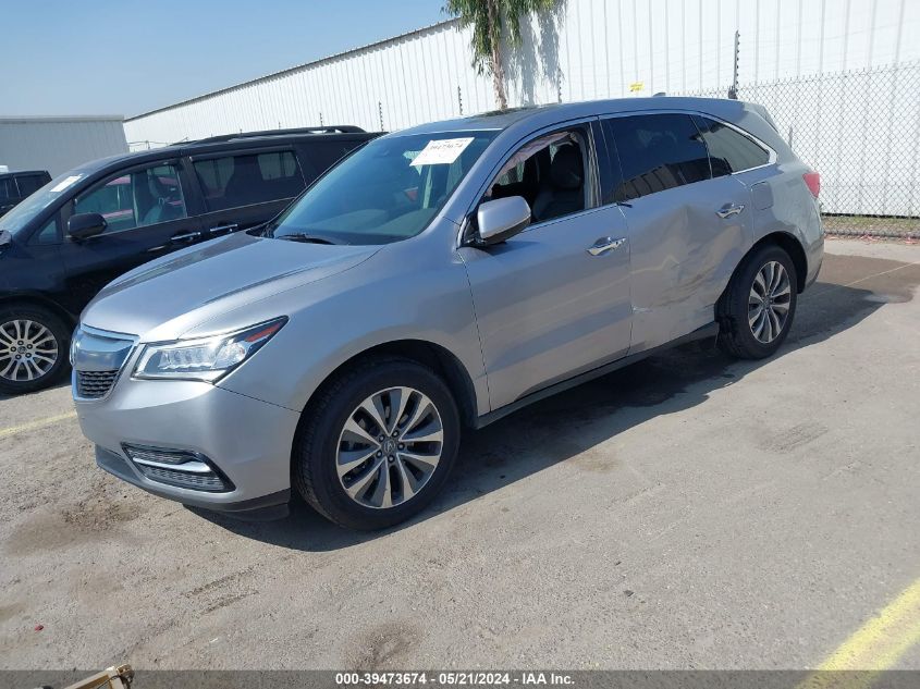 2016 Acura Mdx Technology VIN: 5FRYD3H45GB011277 Lot: 39473674