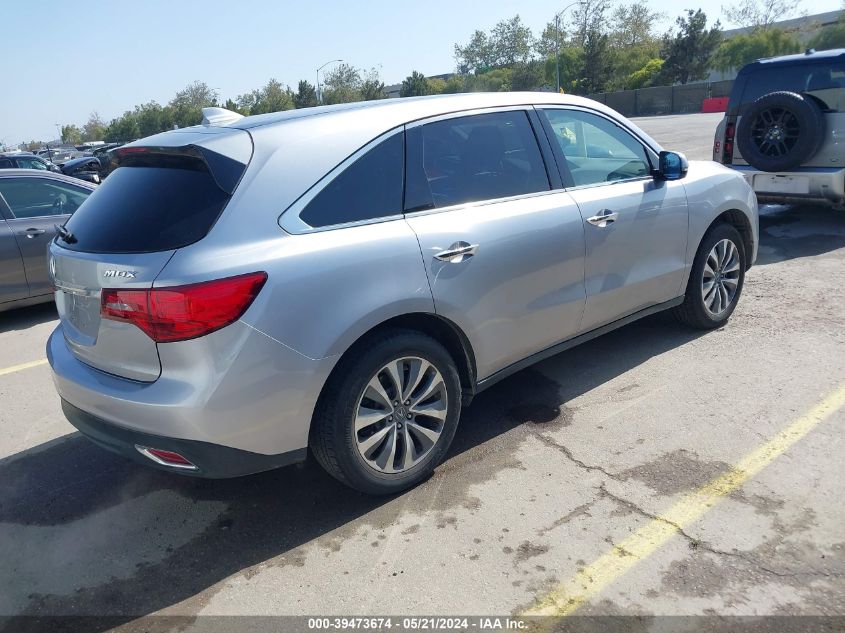 2016 Acura Mdx Technology VIN: 5FRYD3H45GB011277 Lot: 39473674