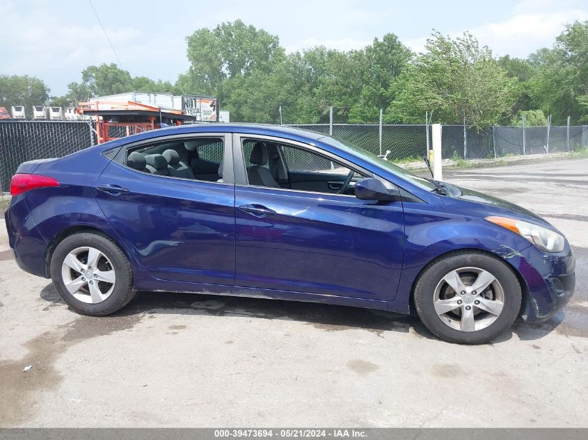 2013 Hyundai Elantra Gls VIN: 5NPDH4AE0DH291491 Lot: 39473694