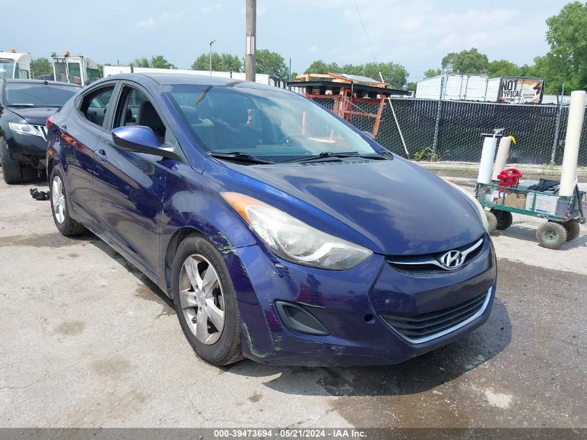 2013 Hyundai Elantra Gls VIN: 5NPDH4AE0DH291491 Lot: 39473694