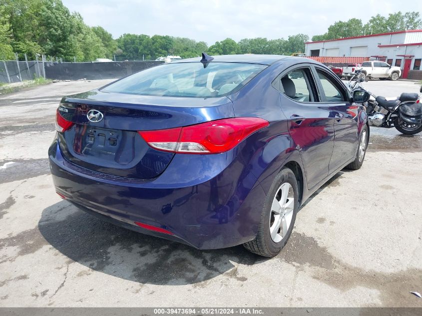 2013 Hyundai Elantra Gls VIN: 5NPDH4AE0DH291491 Lot: 39473694