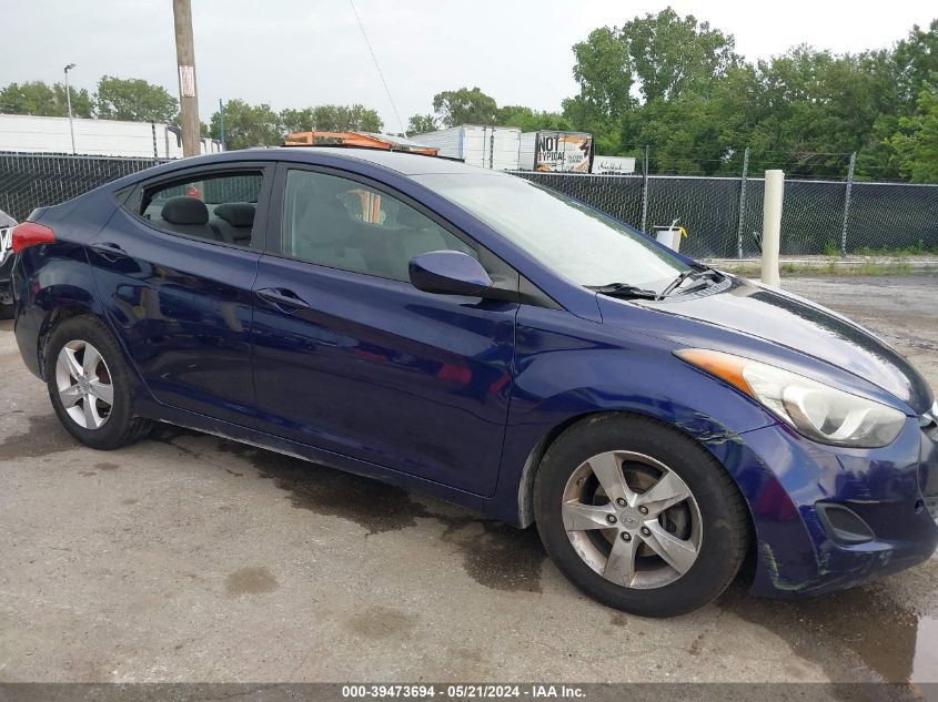 2013 Hyundai Elantra Gls VIN: 5NPDH4AE0DH291491 Lot: 39473694