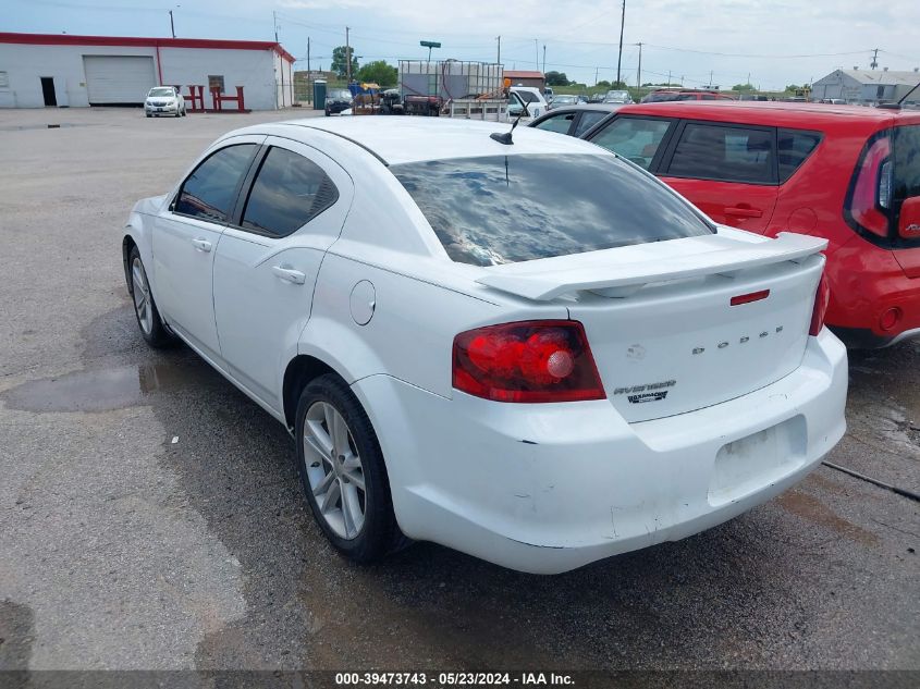 2014 Dodge Avenger Se VIN: 1C3CDZAB3EN188663 Lot: 39473743