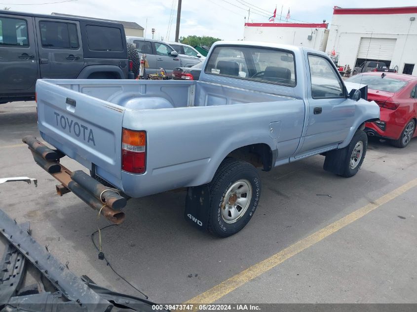 1991 Toyota Pickup 1/2 Ton Sht Wheelbase Dlx VIN: JT4RN01PXM0013073 Lot: 39473747