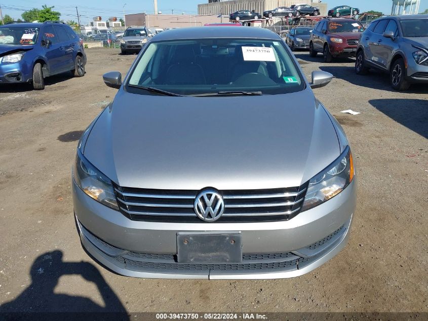2012 Volkswagen Passat 2.5L Se VIN: 1VWBP7A31CC028797 Lot: 39473750
