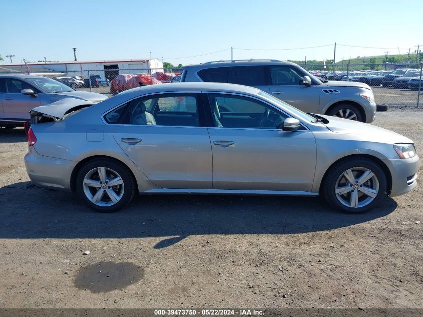 2012 Volkswagen Passat 2.5L Se VIN: 1VWBP7A31CC028797 Lot: 39473750