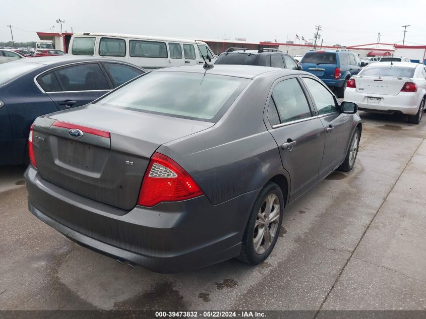 2012 Ford Fusion Se VIN: 3FAHP0HA2CR219080 Lot: 39473832