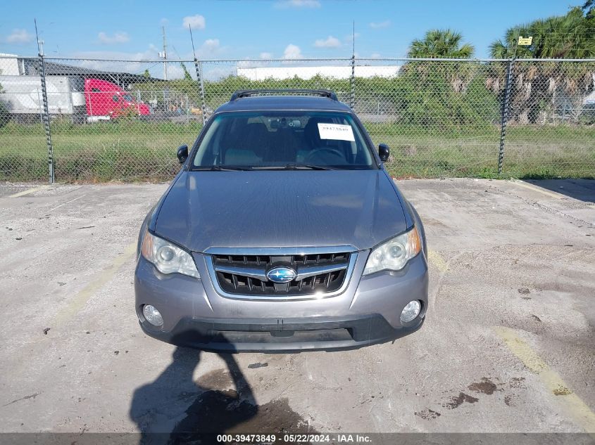 2008 Subaru Outback 2.5I/2.5I L.l. Bean Edition VIN: 4S4BP61C187343852 Lot: 39473849