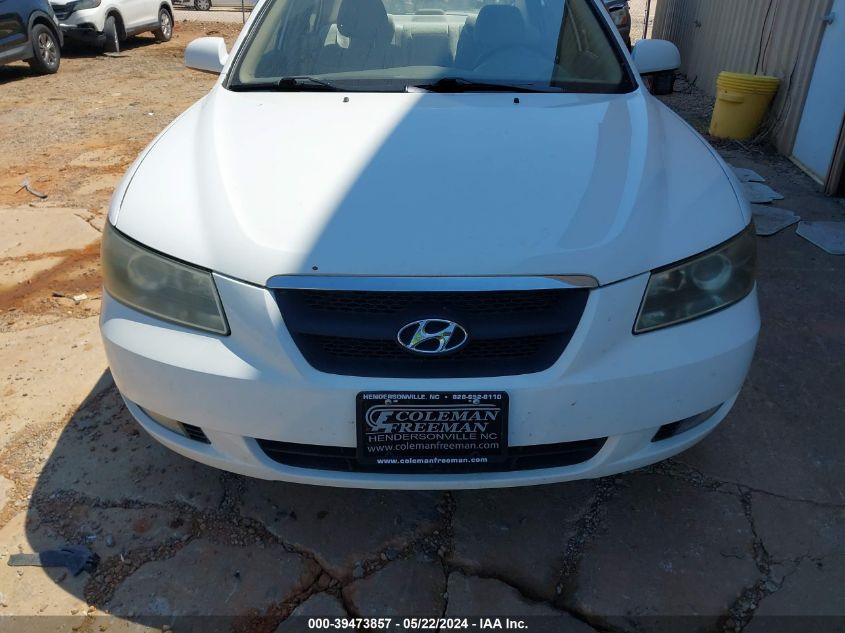 2006 Hyundai Sonata Gls VIN: 5NPEU46C16H068175 Lot: 39473857