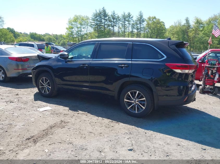 2017 Toyota Highlander Xle VIN: 5TDJZRFH2HS433520 Lot: 39473913