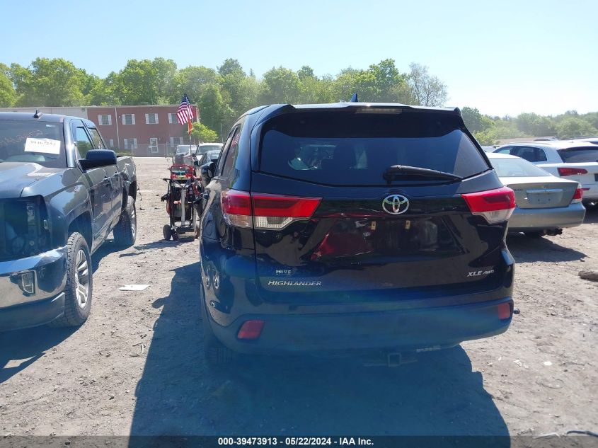 2017 Toyota Highlander Xle VIN: 5TDJZRFH2HS433520 Lot: 39473913