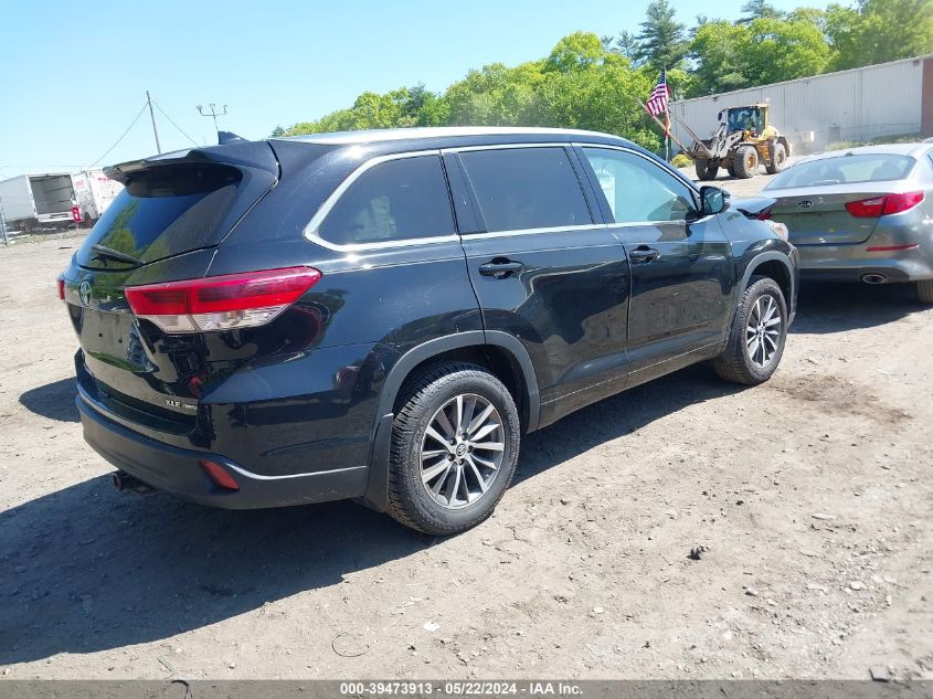 2017 Toyota Highlander Xle VIN: 5TDJZRFH2HS433520 Lot: 39473913